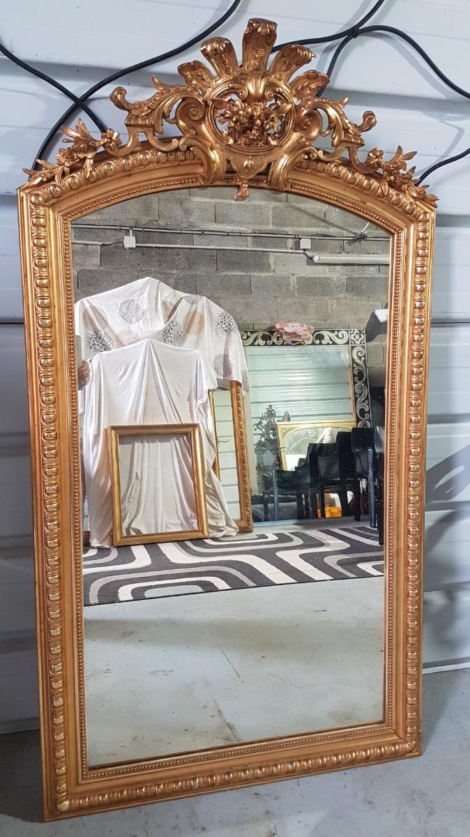 Miroir Doré  Napoléon III  162 Cm X 0.90 Cm