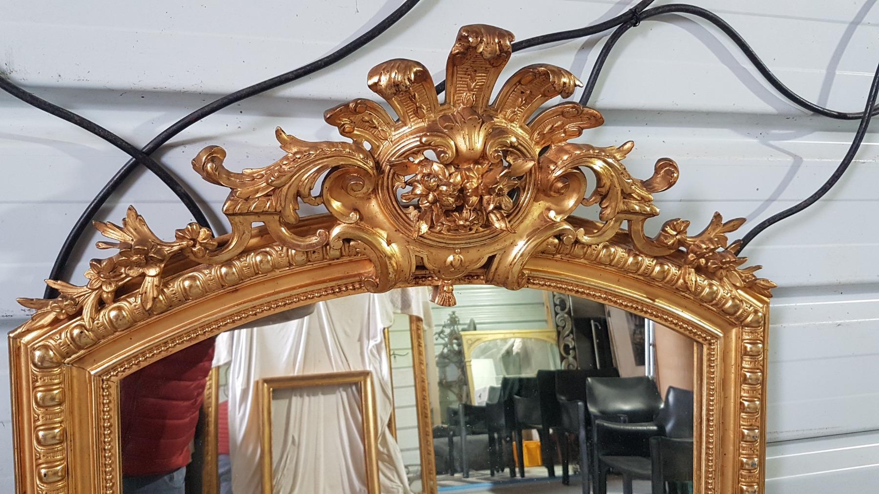 Miroir Doré  Napoléon III  162 Cm X 0.90 Cm