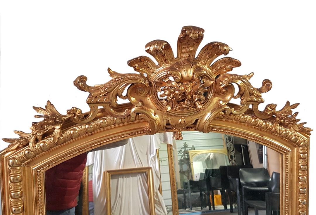 Miroir Doré  Napoléon III  162 Cm X 0.90 Cm