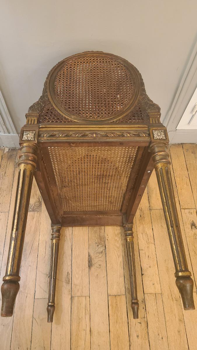 Petite Banquette d'Embrasure style Louis XVI